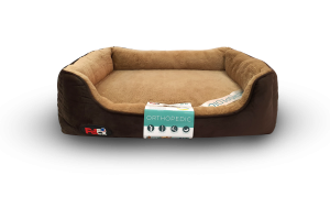 פטקס – מיטה אורטופדית לכלב בצבע חום במידה 110x70x8 ס”מ