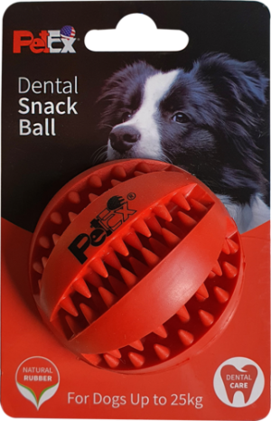 כדור משחק דנטלי לכלב עשוי גומי טבעי מובחר דגם ER001