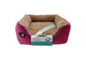 פטקס – מיטה אורטופדית לכלב בצבע ורוד במידה 40x40x16 ס”מ