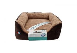פטקס – מיטה אורטופדית לכלב בצבע חום במידה 40x40x16 ס”מ