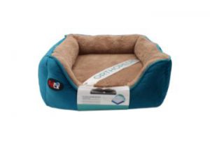פטקס – מיטה אורטופדית לכלב בצבע כחול במידה 40x40x16 ס”מ